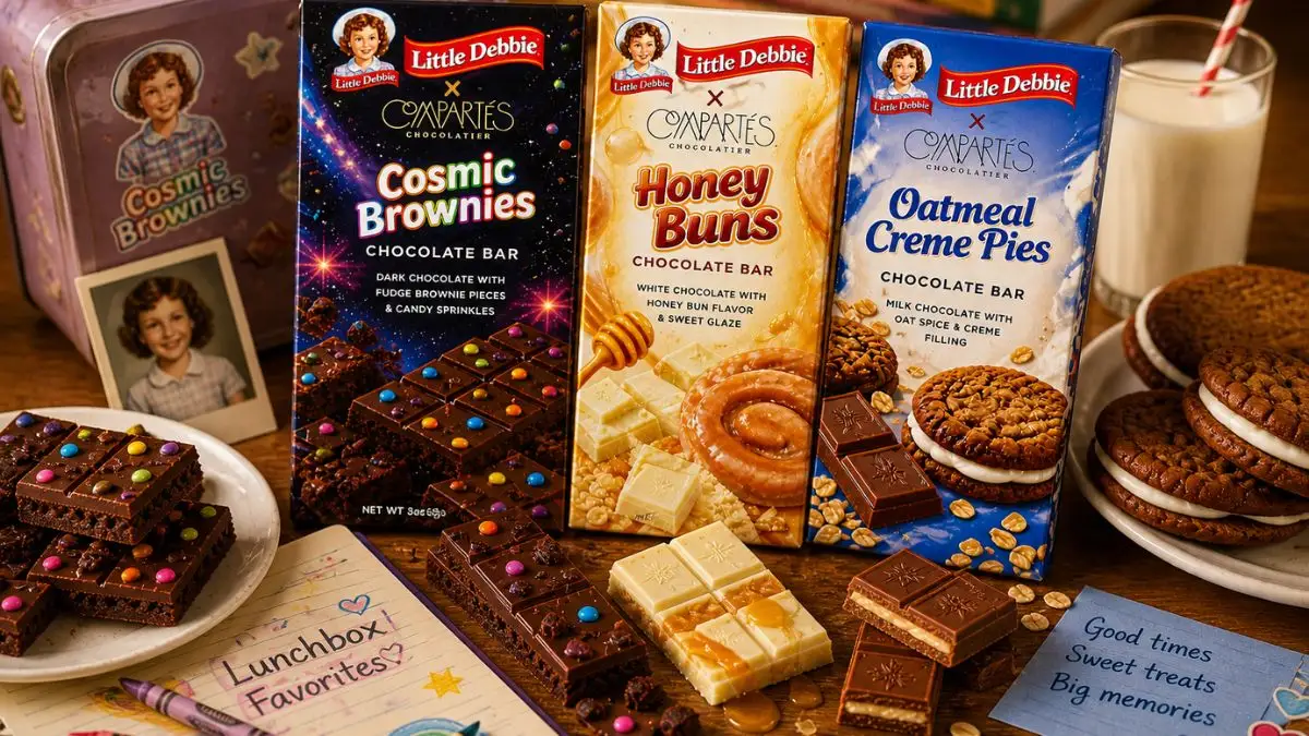 Little Debbie chocolate bars with nostalgic treats
