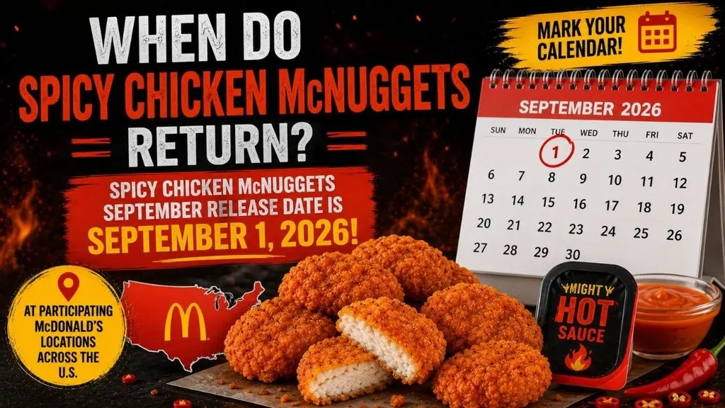 September 1 Spicy Chicken McNuggets return date