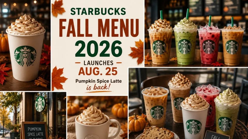New Starbucks pumpkin spice drinks for fall 2026