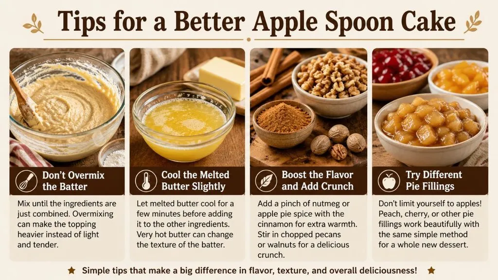 Apple Spoon Cake Tips