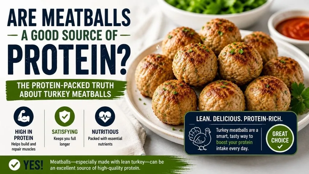 Turkey meatballs showing protein and nutrition benefits