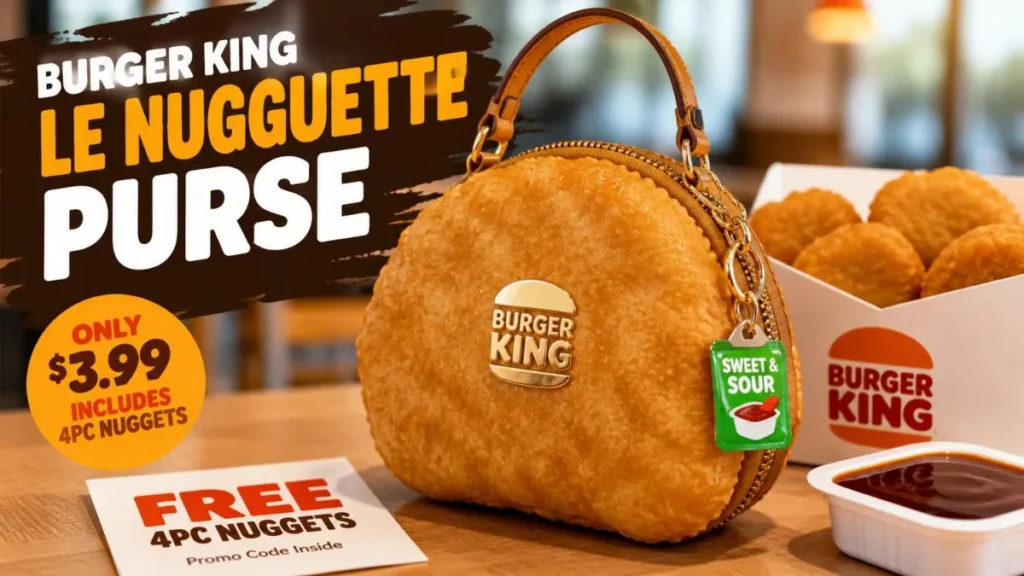 Burger King Le Nugguette chicken nugget purse