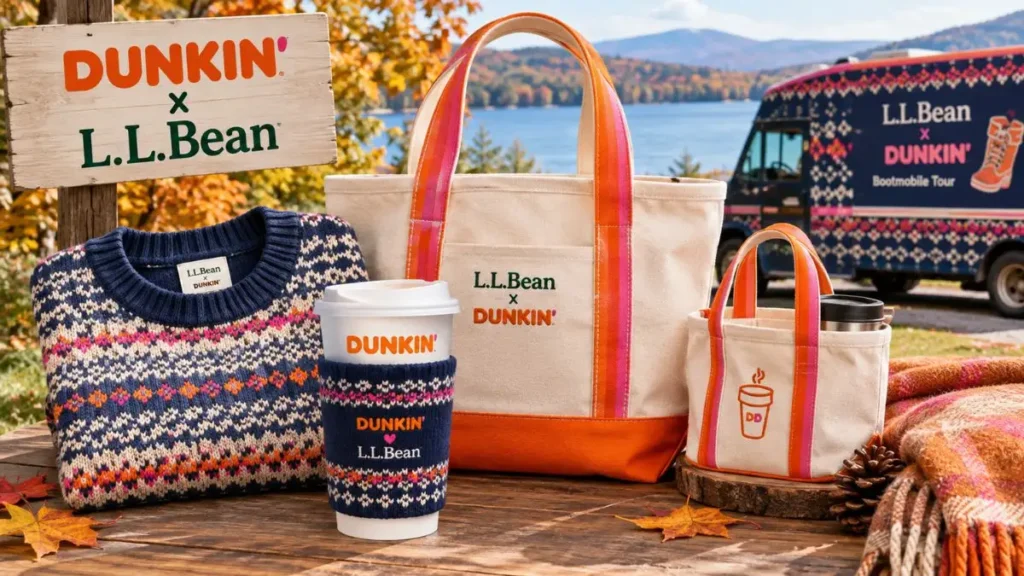 Dunkin’ and L.L.Bean team up for a limited-edition fall collection.