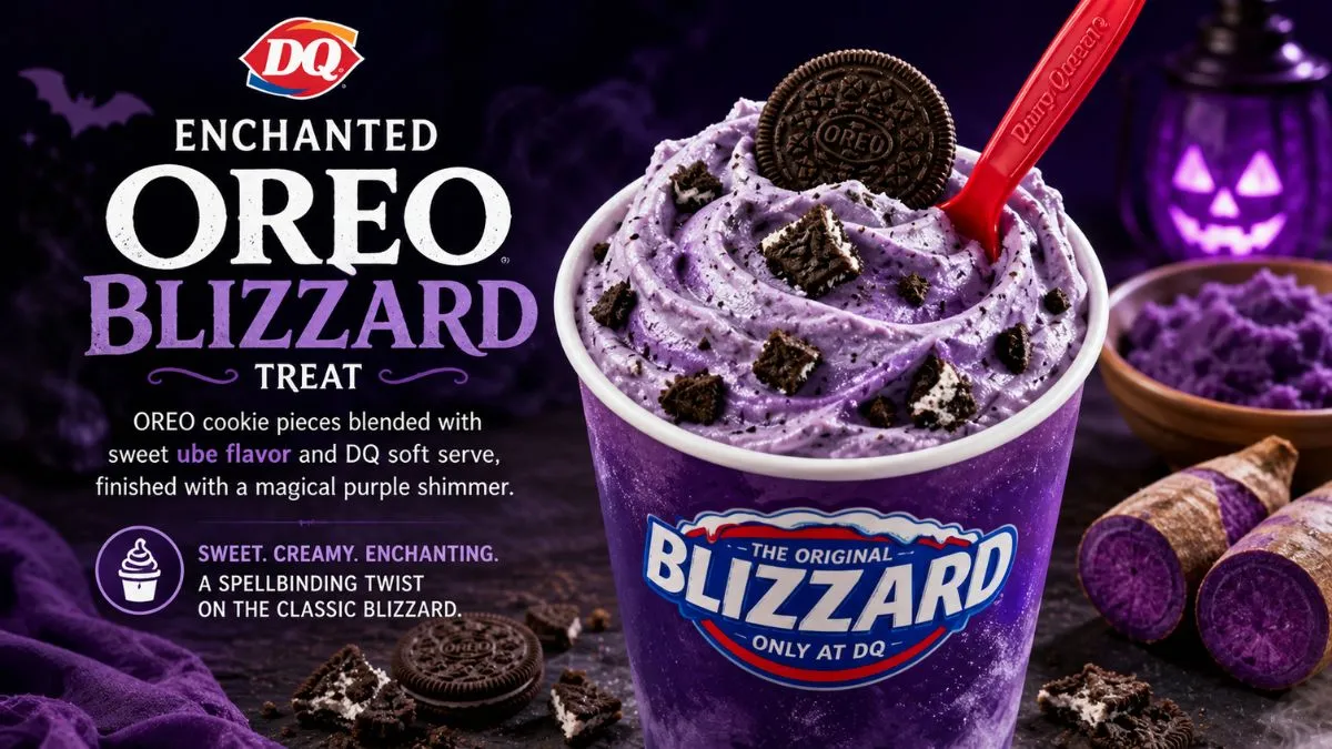 Enchanted OREO Blizzard With Ube Flavor