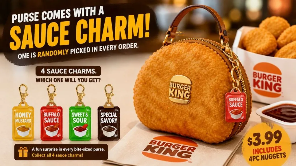 Le Nugguette purse sauce charms