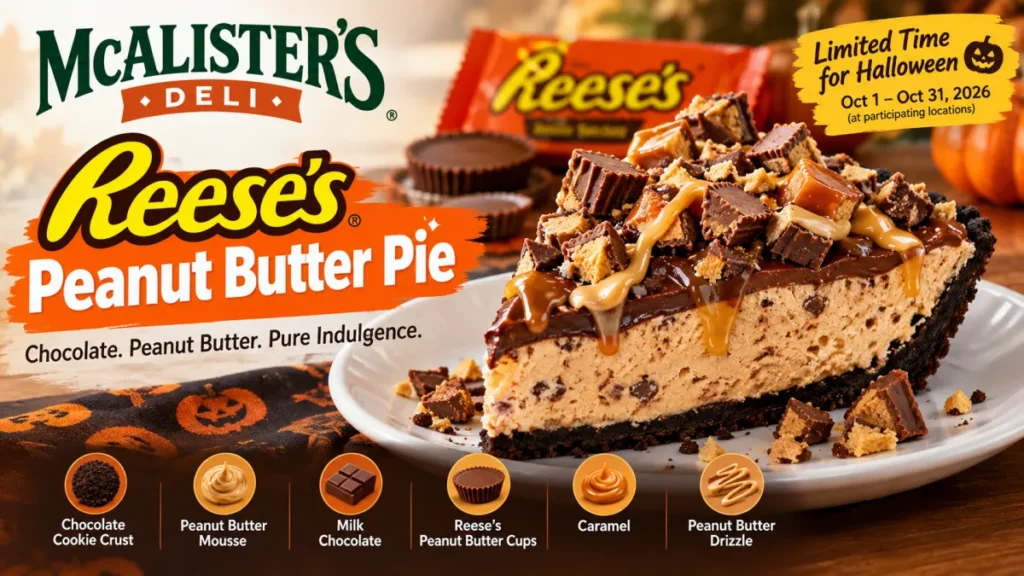 McAlister’s Deli Reese’s Peanut Butter Pie 2026