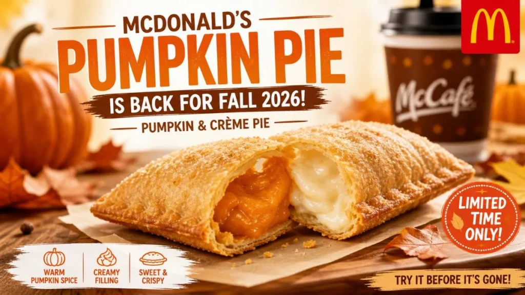 McDonald’s Pumpkin & Crème Pie with pumpkin filling