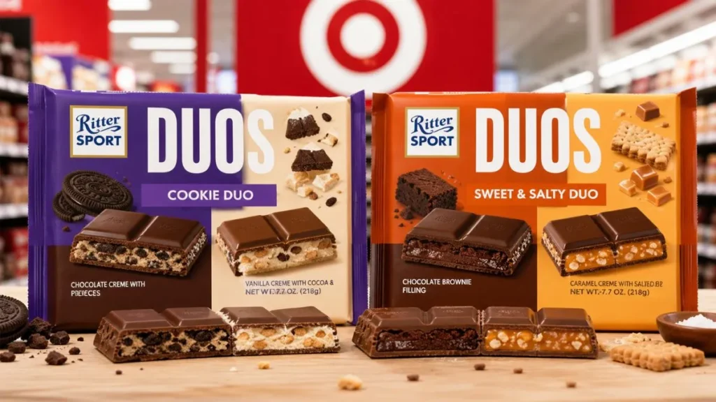 Ritter Sport Cookie Duo and Sweet and Salty Duo bars