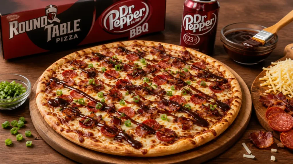Round Table Pizza Dr Pepper BBQ Pizza