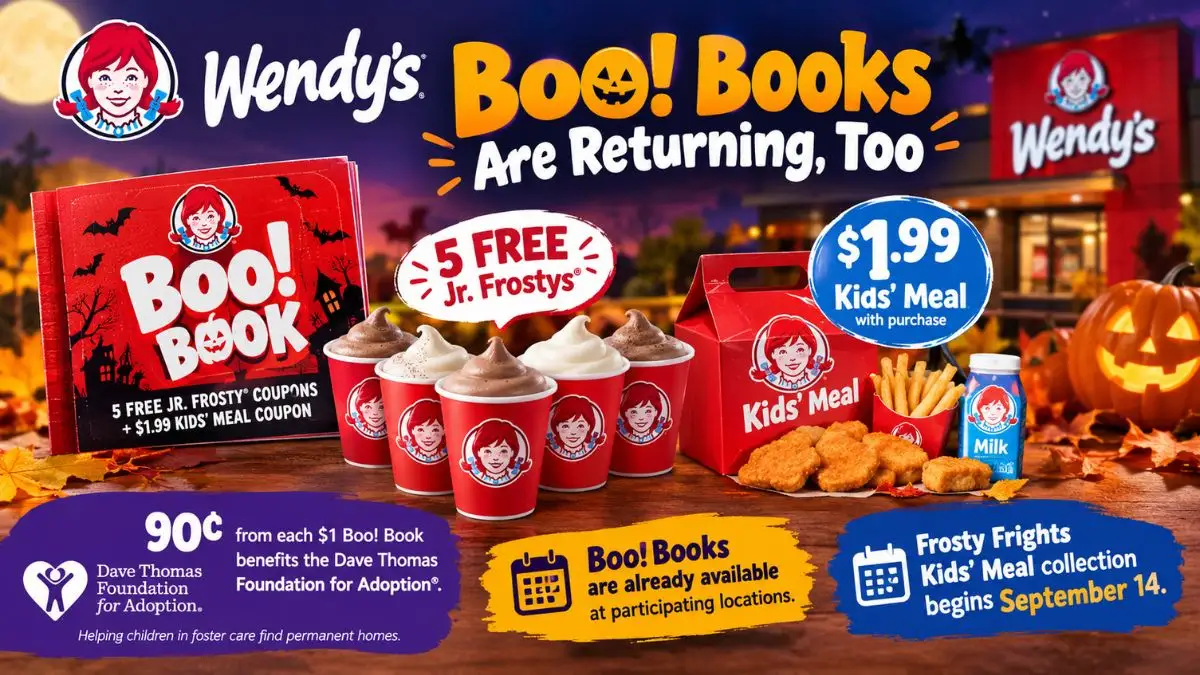 Wendy’s Boo! Books with Jr. Frosty coupons