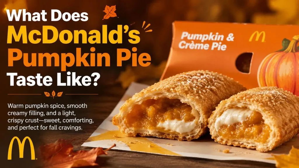 McDonald’s Pumpkin & Crème Pie showing creamy filling