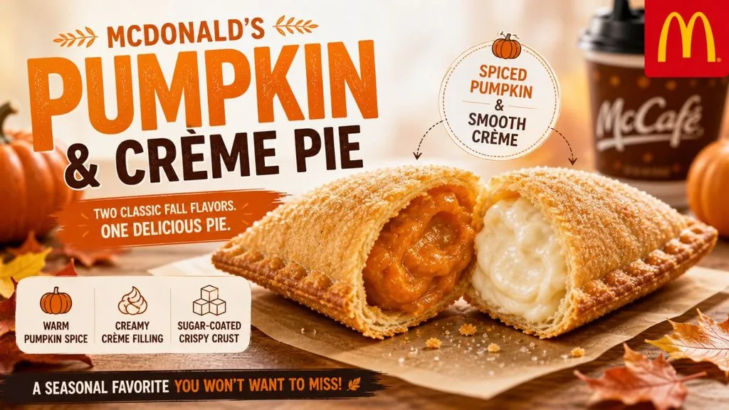 McDonald’s Pumpkin And Crème Pie with two fillings