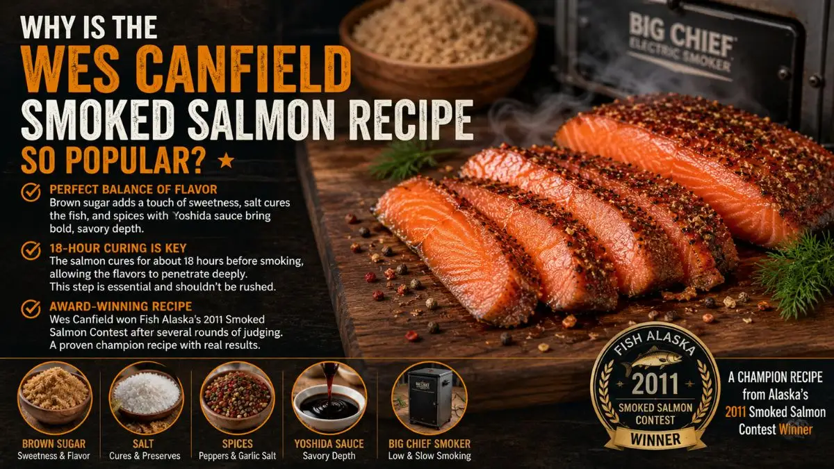 Smoked salmon with spices and Big Chief smoker