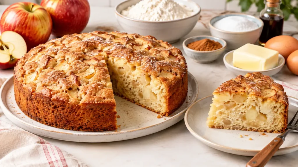 Easy Apple Cake With Few Ingredients