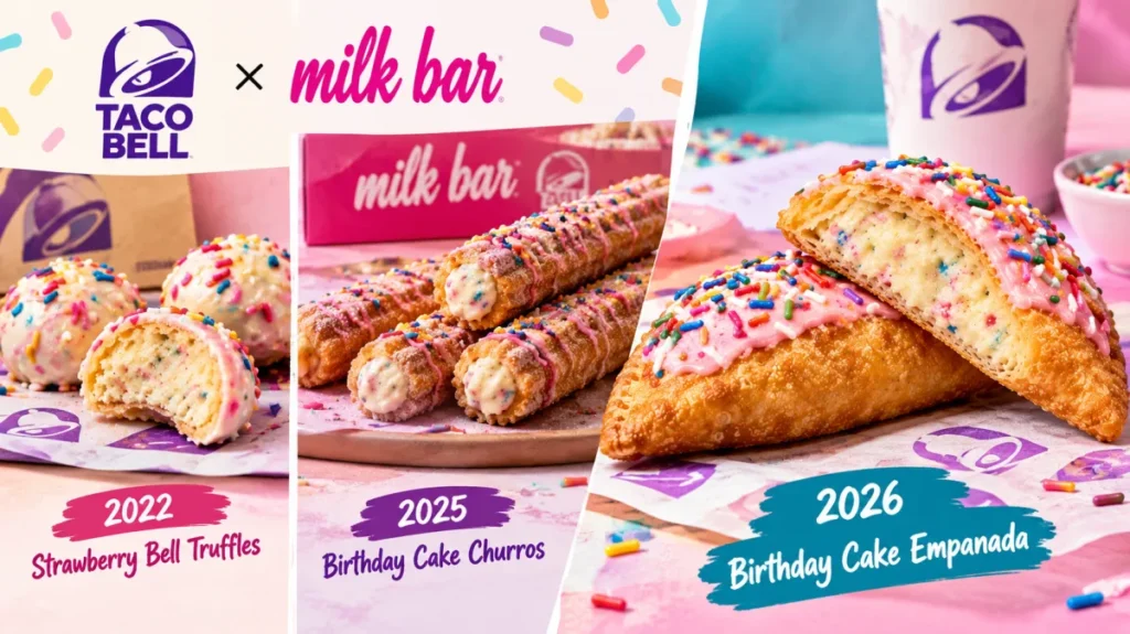 Birthday Cake Churros combine golden pastry with sweet filling and festive sprinkles.