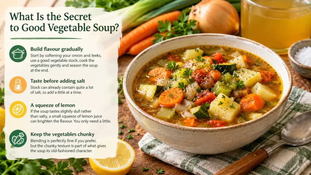 What Is the Secret to Good Vegetable Soup
